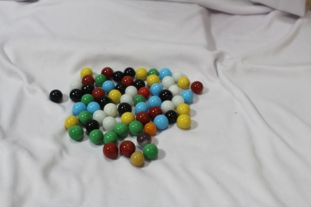 A Bag of 65 Marbles