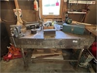 Work Bench, Electrical Wire, Scrap Wood