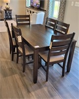 7PC DINING TABLE & CHAIRS