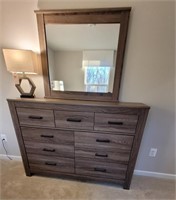 4PC DRESSER, MIRROR & NIGHTSTANDS