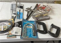 C clamps, door trim, file, vice grip and more