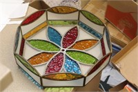 Leaded or Stain Glass Colorful Lamp Shade