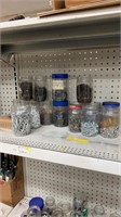 Containers of assorted nails