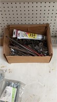 Box of assorted bolts and washers