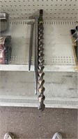 Large drill bit and 2 pins