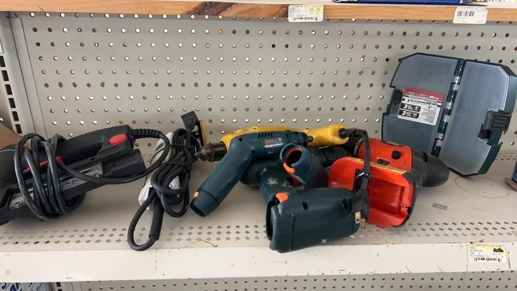 Assorted electric & battery tools