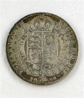 1892 Victoria British Silver "Jubilee Head" Half