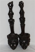 2 Carved Pipes/Faces