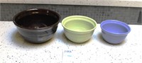 Vintage Kitchen Pottery Bowls