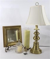 Brass Lamp, Mirror, Candles, Candles - Two Types