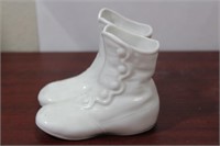 A Ceramic Twin Shoes Planter?