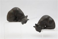 Cast Iron Cat Figurines