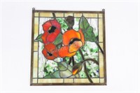 Artisian Floral Textured Stained Glass Pane