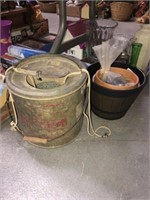 MINNOW BUCKET AND PLANTERS