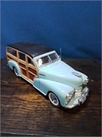 1948 Chevrolet fleetmaster wagon dycast blue and