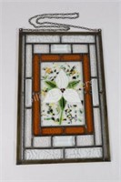 Artisian Floral Textured Stained Glass Pane
