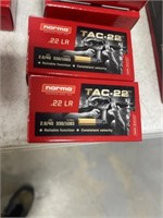 100 RNDS NORMA 22 AMMO