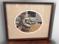 1978 Framed art Ted Graham watercolor