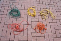 Assortment of 5 Extension Cords