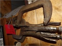3 welding clamps