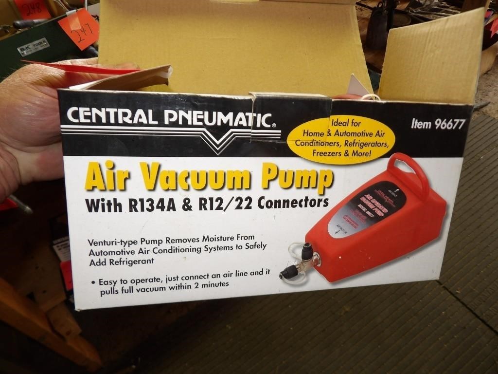 Air cond, vac pump
