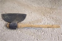 Large Antique Broad Axe with 14" Blade