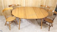 Rexboro Maple Dining Room Table with 4 Chairs