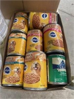 8 CANS DOG FOOD