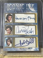 FACSIMILIE AUTO STAR WARS, FORD,FISHER,HAMILL