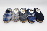 5 Sets of Mountain Ridge Men's Slippers L-XL.