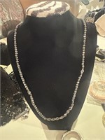 22.5 inch Grey Sparkle Necklace
