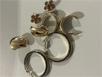 x4 Mixed Goldtone Rhinestone Earrings