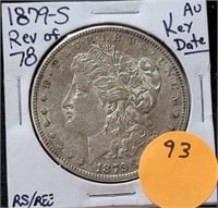 1879-S REV. OF '78 MORGAN SILVER DOLLAR