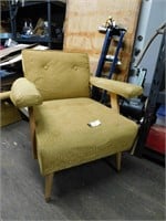 MCM GOLD UPHOLSTERED CHAIR