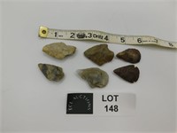 ABORIGINAL ARROW HEADS AND BIRD STONE?