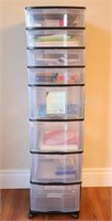 Stackable Storage Drawers with Office Accessories