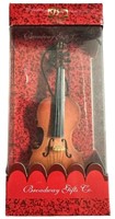 Broadway Gift Co Violin Christmas Ornament.