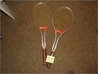 2 wilson tennis rackets vintage