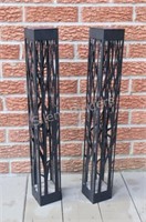 Solar Powered Decorative Metal Outdoor Light Stand