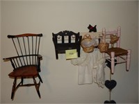 doll chair ,bench,clothes