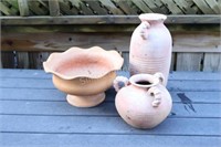 Clay Pottery Planter & Vases