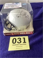 Penn State mini helmet signed by Zack Mills
With