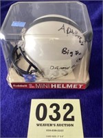 Penn State mini helmet signed by Anwar