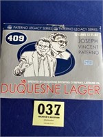 Paterno legacy series, Duquesne lager
Twelve