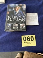 The lion in autumn certificate of authenticity