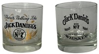 Lot of 2 Jack Daniels Old No. 7 Rocks Glasses