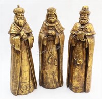 LARGE Kirlands Wisemen Bronze Figurines