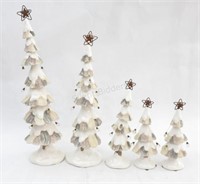 Jiggle Set of Christmas Trees 10" - 21"