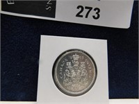 CANADA 1965 50 CENTS HALF DOLLAR SILVER COIN
