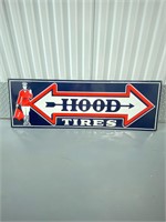 HOOD TIRES PORCILIN SIGN